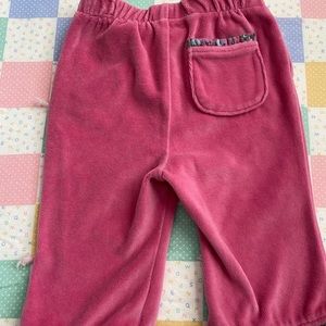 Pink suede pants